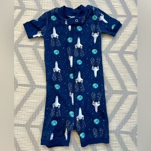 Hanna Anderson zip pajamas space shuttle